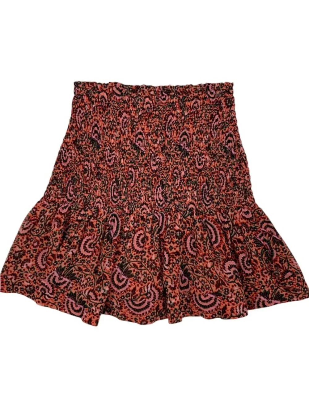 A.L.C. Kade Silk Mini Skirt 6 Multicolor Floral Fall Fashion